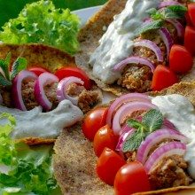 Greek style gyros for 'just eat' catering