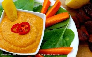Nacho Cheese dip for raw food popup